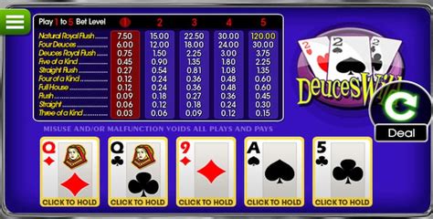 play deuces wild video poker|Deuces Wild Video Poker 17+ .